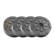 Set draagrubbers ø121 mm | 1 gat | 4 stuks