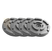 Set draagrubbers ø143 mm | opleg | 1 gat | 4 stuks