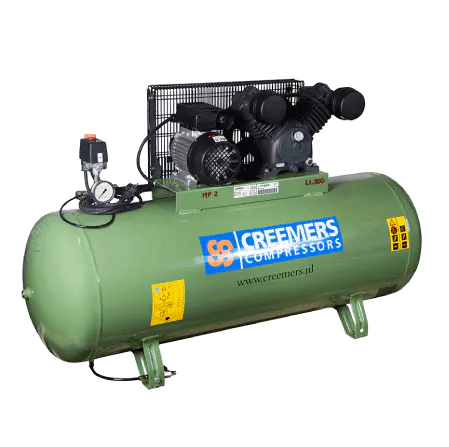 かみなり Zuigercompressor | CREEMERS | 500 liter | 4 kW - Orange Equipment