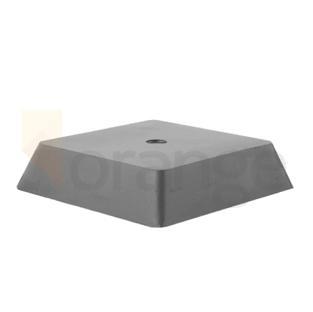 Rubber opnameblok | vierhoekig frustum | hoogte 30 mm