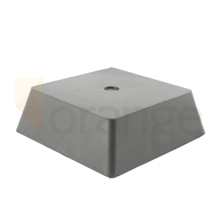 Rubber opnameblok | vierhoekig frustum | hoogte 50 mm