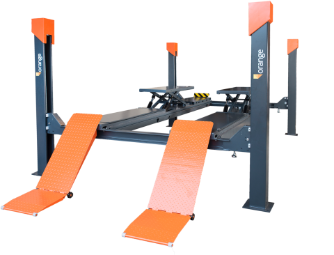 Vierkoloms hefbrug met wielvrijheffer en uitlijnpakket | ORANGE H50L AW